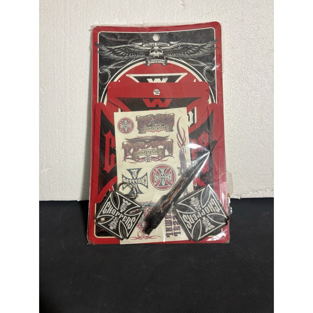 Vintage West Coast Choppers Jesse James Sticker Decal Set NOS Sealed Y2K
